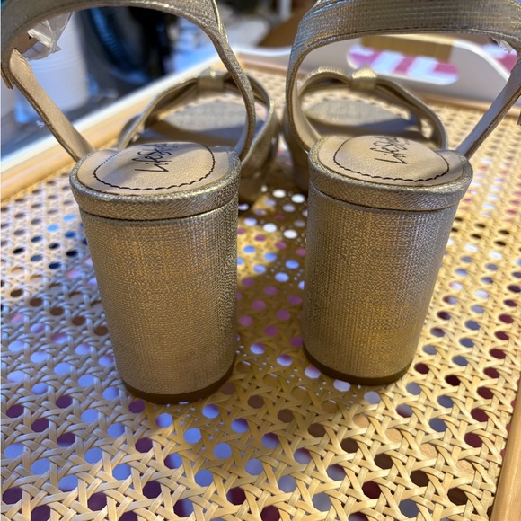 Gold Strappy Heels - Picture 3 of 4